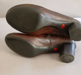 Botines de piel Camper marrones