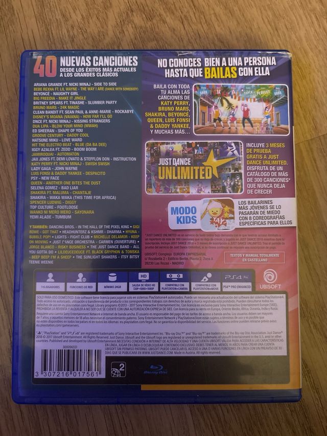 Just Dance 2018 PS4