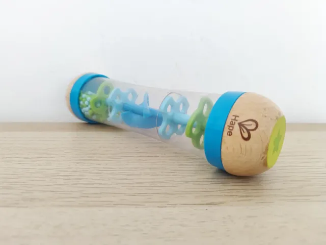 Sonajero Hape Cuentas y Gotas Azul