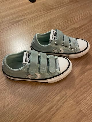 Converse All Star niño mint velcro