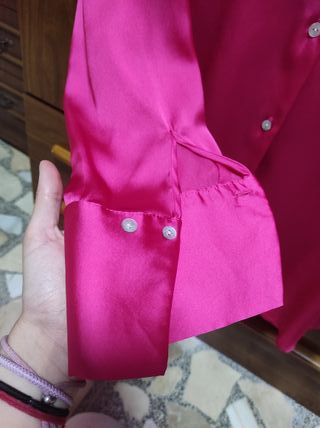 BLUSA ZARA ROSA FUCSIA