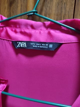 BLUSA ZARA ROSA FUCSIA