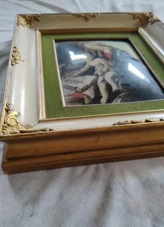 RARA Stampa su vetro Madonna del libro con cornic