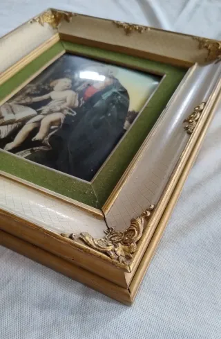 RARA Stampa su vetro Madonna del libro con cornic