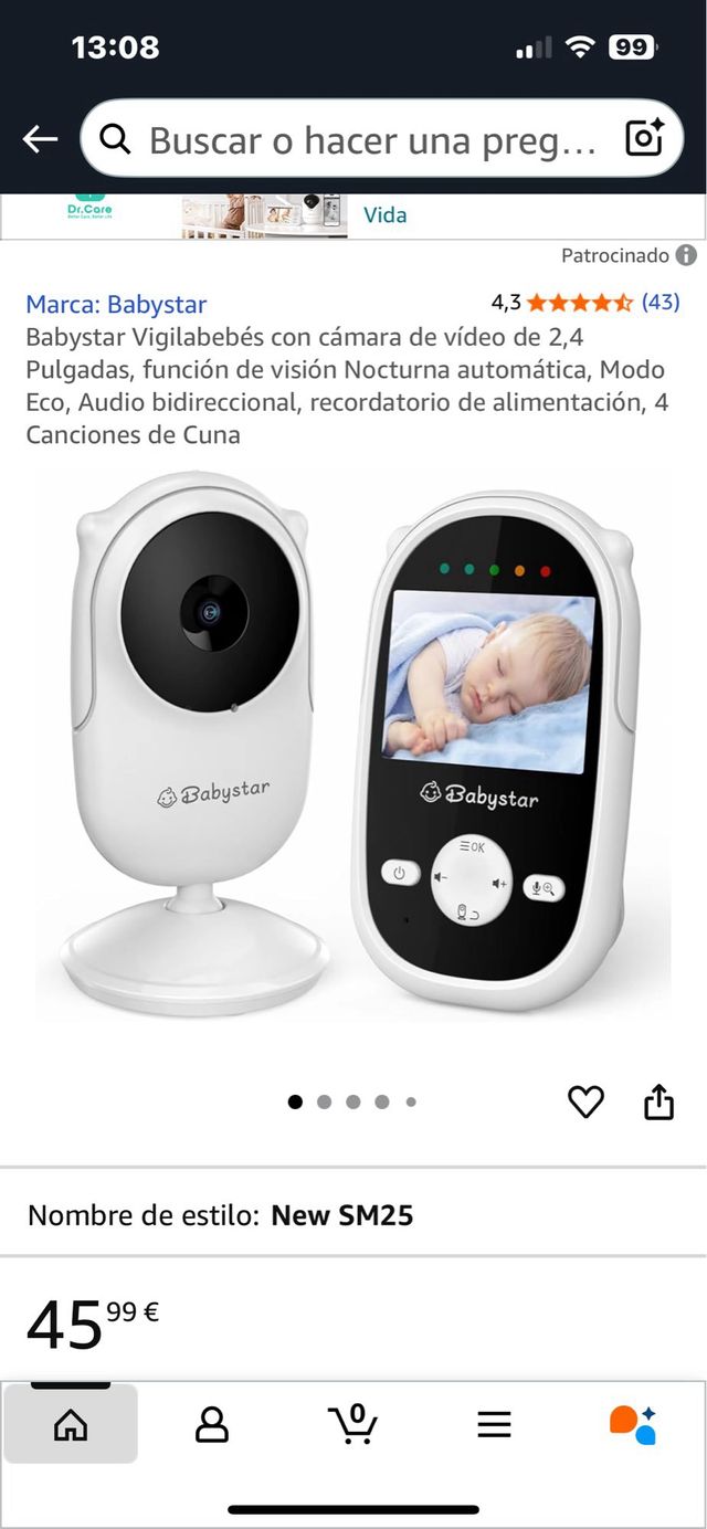 Cámara Vigila Bebé LTTENY SM25