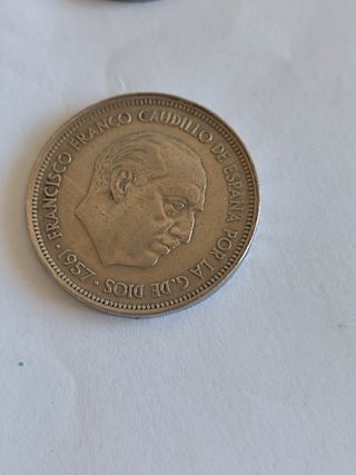 50 Pesetas Franco 1957 monete