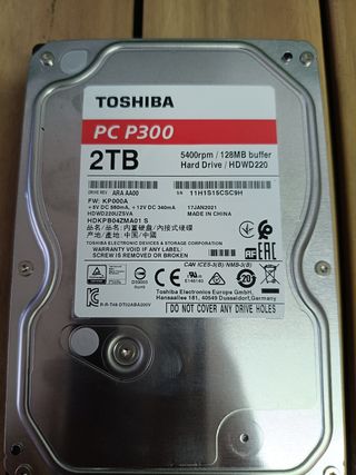 Disco Duro Toshiba P300 2TB