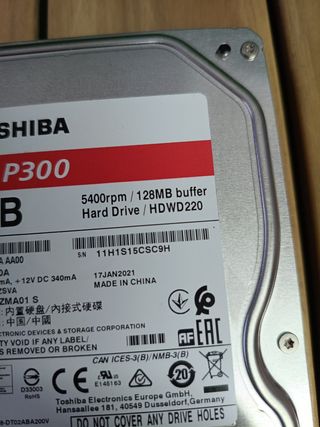 Disco Duro Toshiba P300 2TB