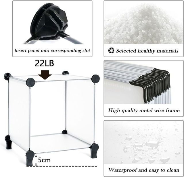 Estantería de Polipropileno de 16 Cubos