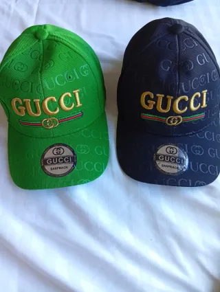 Gorras Gucci Verdes y Negras