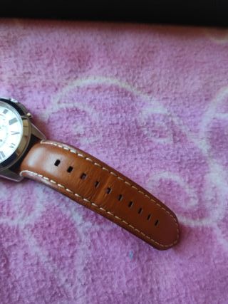 Orologio Fossil Uomo Pelle Marrone Bianco