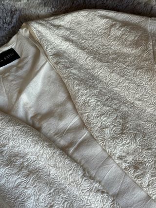 Chaqueta fina Zara blanca