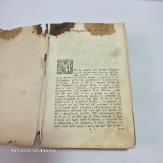 Libro Antico 1751 Elementi Euclide illustrato