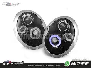 FAROS DELANTEROS OJOS DE ANGEL PARA MINI COOPER 2001-2006