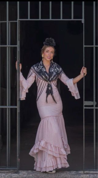 Vestido Flamenca Canastero Rosa Talla Única