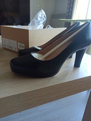 Zapatos tacón negros talla 37