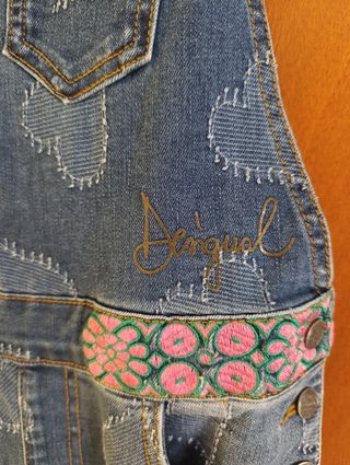 Peto vaquero niña Desigual corazones