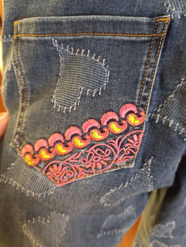 Peto vaquero niña Desigual corazones