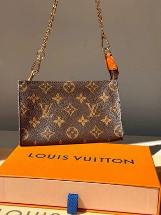Louis Vuitton Pochette Marrón Naranja