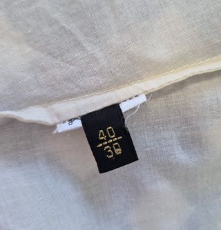 Vestido Massimo Dutti Beige Encaje