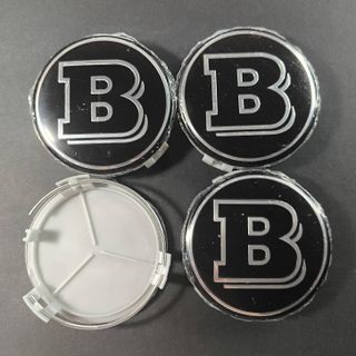 TAPABUJES MERCEDES BRABUS 75mm - EMBLEMAS BRABUS
