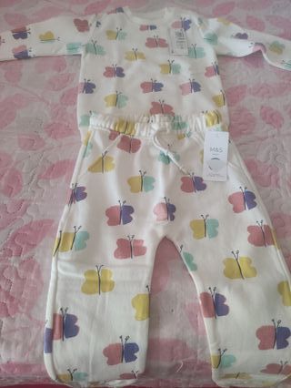 Chándal M&S Baby niña mariposas