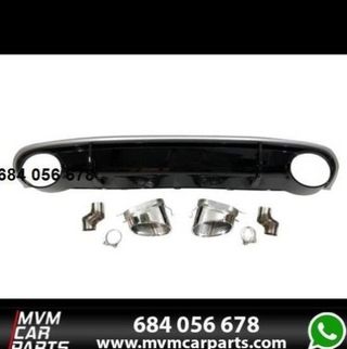 Difusor Trasero Audi A4 / A4 Avant B8 08-12 Look R