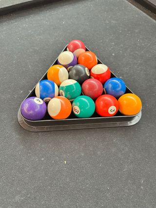 Mesa de billar americano madera y tela negra