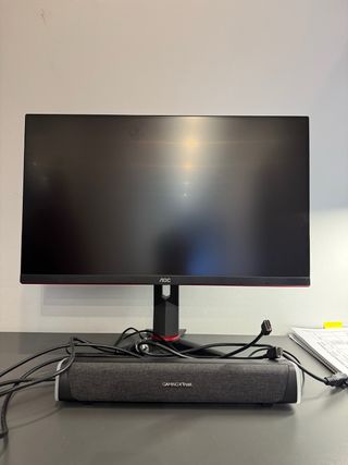Monitor Gaming AOC + Barra Sonido Regalo