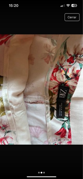 Pantalón corto Zara estampado floral