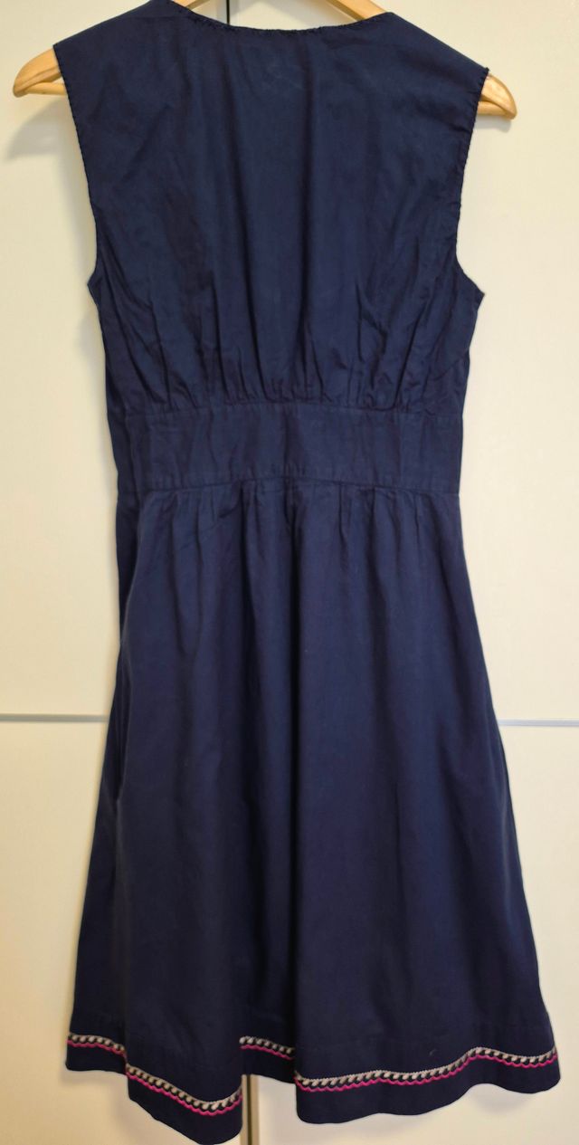 Vestido azul Great Plains bordado talla S