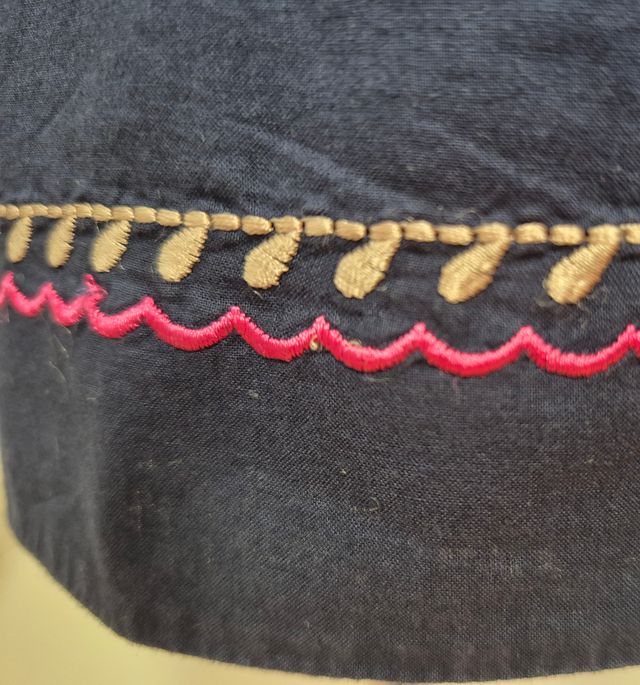 Vestido azul Great Plains bordado talla S