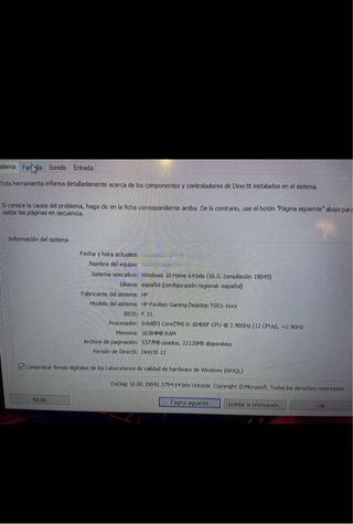 PC Gaming HP i5 16GB RAM Negro/Verde