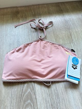 Top bikini T.42 Arena bandeau con etiqueta