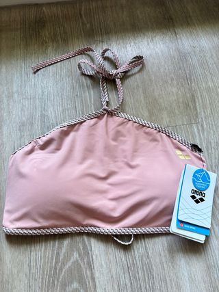 Top bikini T.42 Arena bandeau con etiqueta