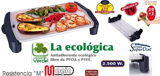 Plancha Eléctrica Jata Barbacoa GR556 ECO Magic