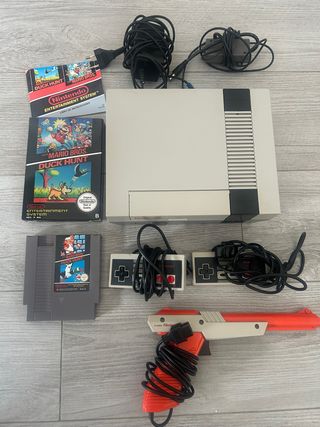 Nintendo NES con Mario Bros y Duck Hunt