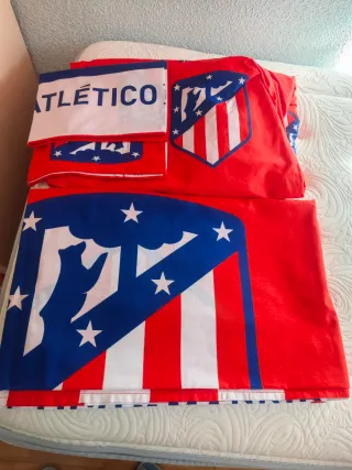 Juego 3 Piezas Sábanas Atlético de Madrid Cama 90