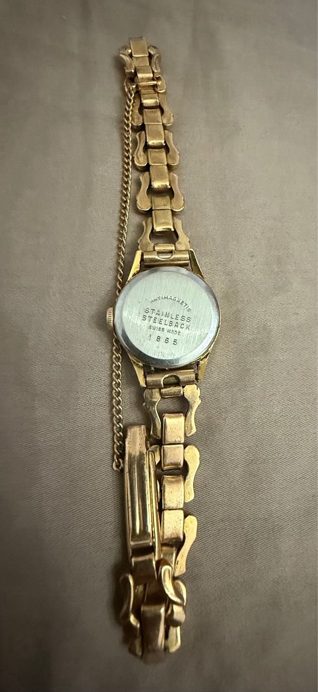 Reloj Kadillac de Luxe plaque Oro Vintage