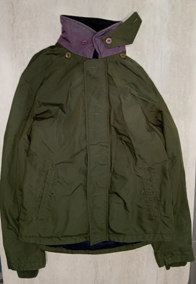 Giubbotto uomo verde e viola taglia 52