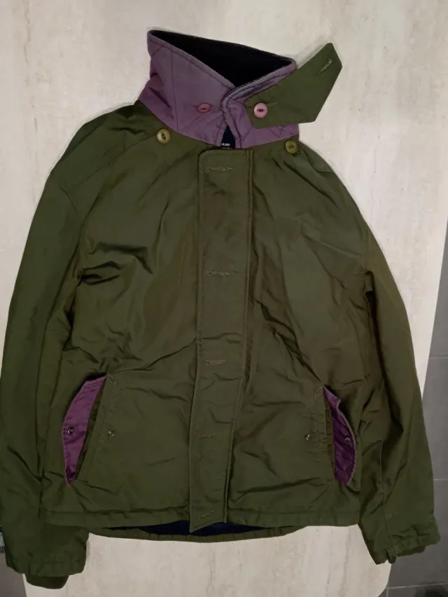 Giubbotto uomo verde e viola taglia 52