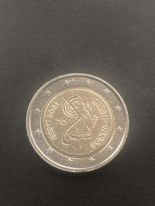 Estonia 2021 moneda de 2 euros conmemorativa 