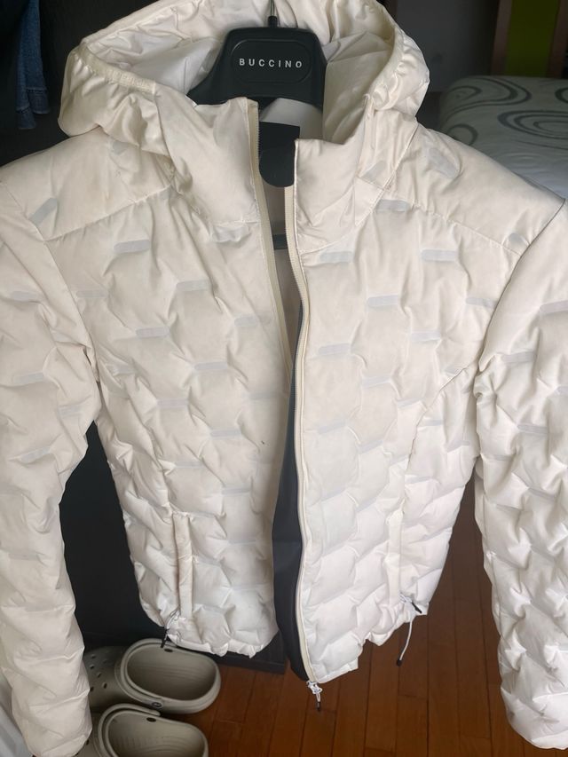 Chaqueta Beige/Blanca Talla S