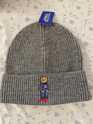 Gorra Polo Ralph Lauren Gris Oso