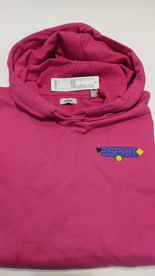 Sudadera Esprit con capucha Fucsia Talla L