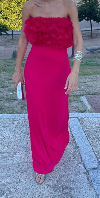 Vestido fiesta Redondo rosa