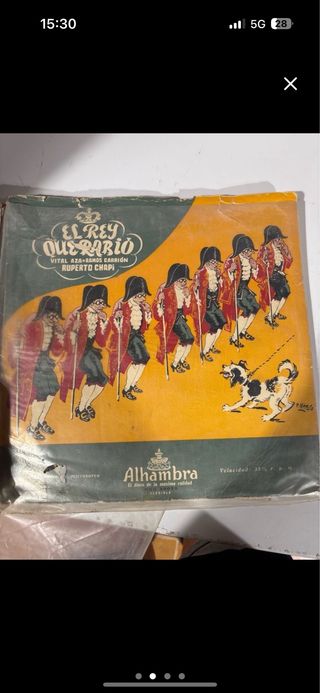 Disco Vinilo El Rey Queradio Ruperto Chapi