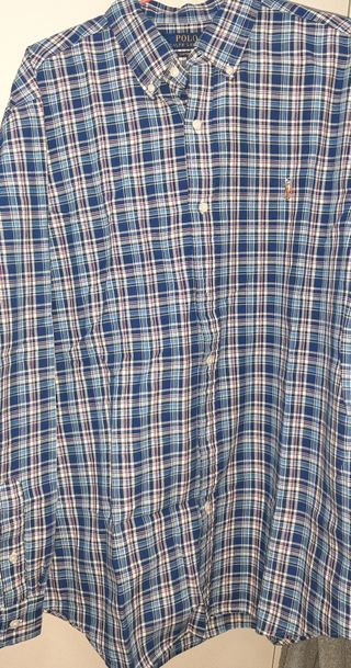Camisa Polo Ralph Lauren Cuadros Azul