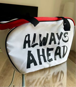 Bolso LS2 Blanco con detalles rojos