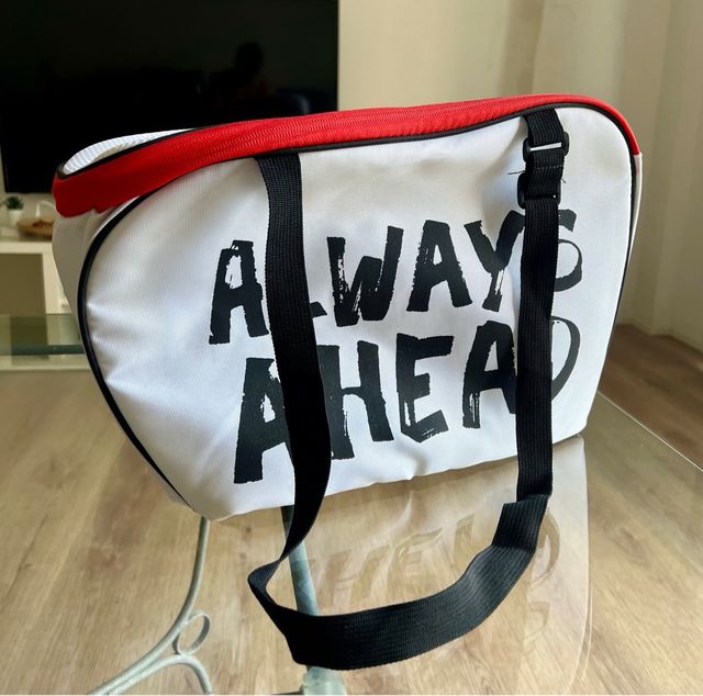 Bolso LS2 Blanco con detalles rojos
